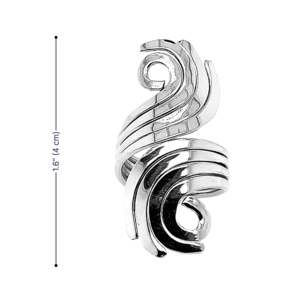 measurement-guide	Dimension layout for the artisan ring illustrating the exact 4 cm (1.57-inch) length for bold daily wear.