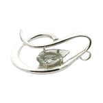 Side of a Taxco prasiolite pendant