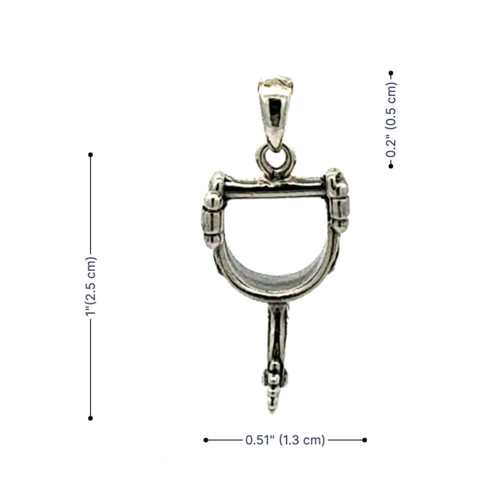 Dimension profile layout illustrating the 2.5 cm (1") height and 1.3 cm (0.51") width proportions for a precise understanding of the scale.