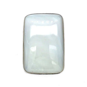 White Shell Silver Ring - Nueve Sterling