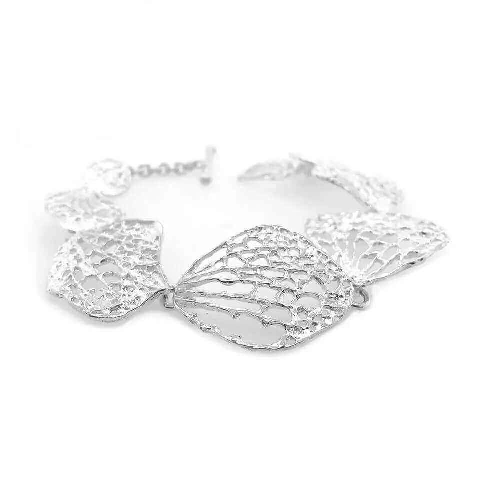 Autumn Leaves Silver Bracelet - Nueve Sterling 