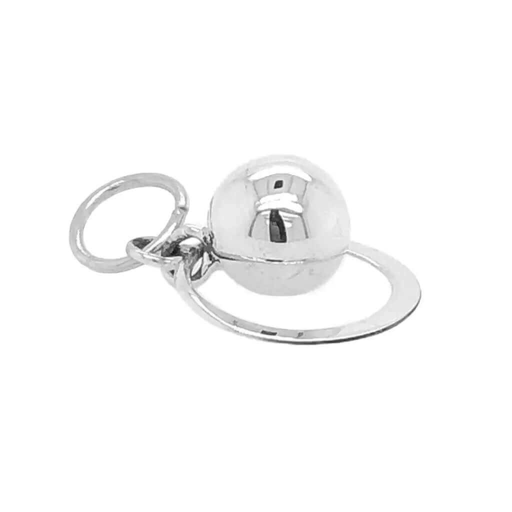 %product Ball And Circle Silver Pendant Nueve Sterling