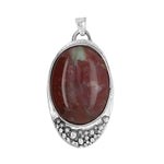 %product Big Jasper Silver Pendant Nueve Sterling