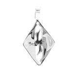 Birds Silver Pendant back - Nueve Sterling