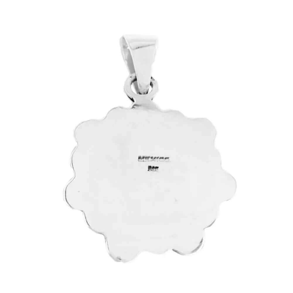 Murano Silver Pendant back - Nueve Sterling
