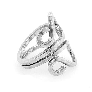 Butterfly Silver Ring side - Nueve Sterling