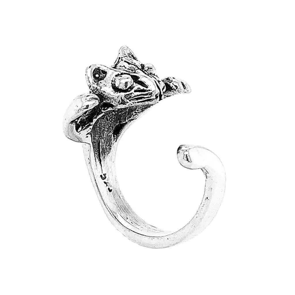 Silver Cat Ring - Nueve Sterling