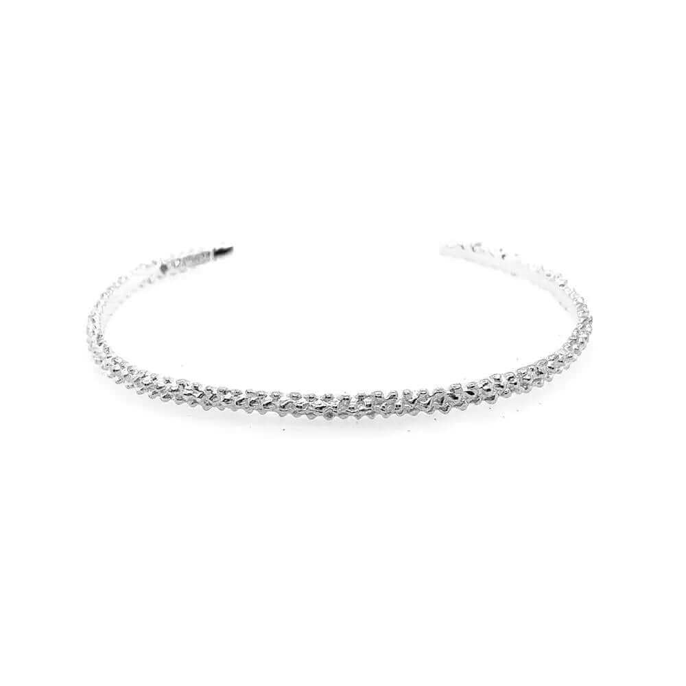 Caviar Silver Cuff-Bracelet - Nueve Sterling