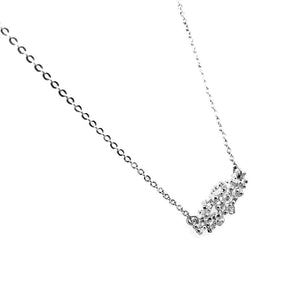 Caviar Silver Necklace side - Nueve Sterling