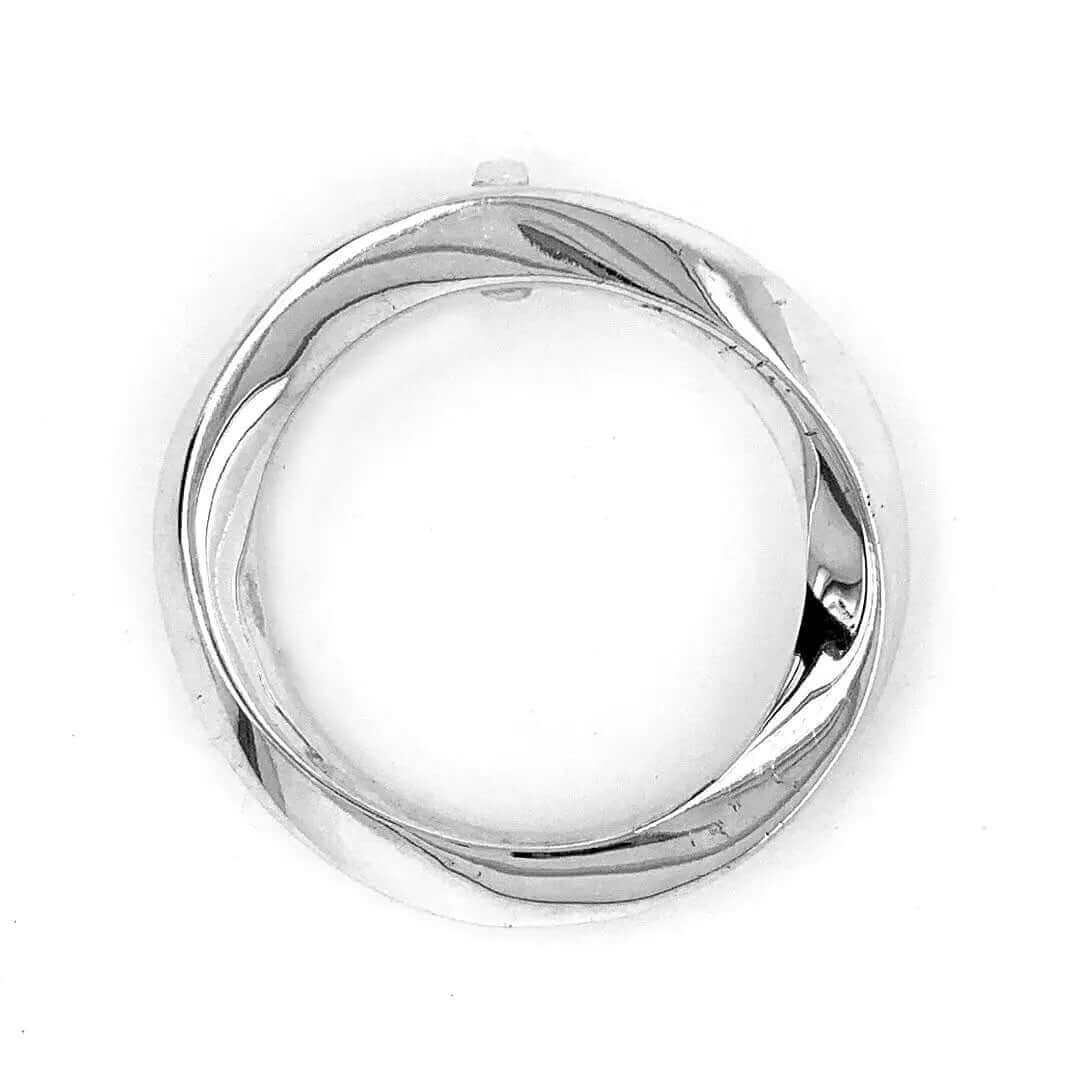 Circle Pendant In Silver - Nueve Sterling