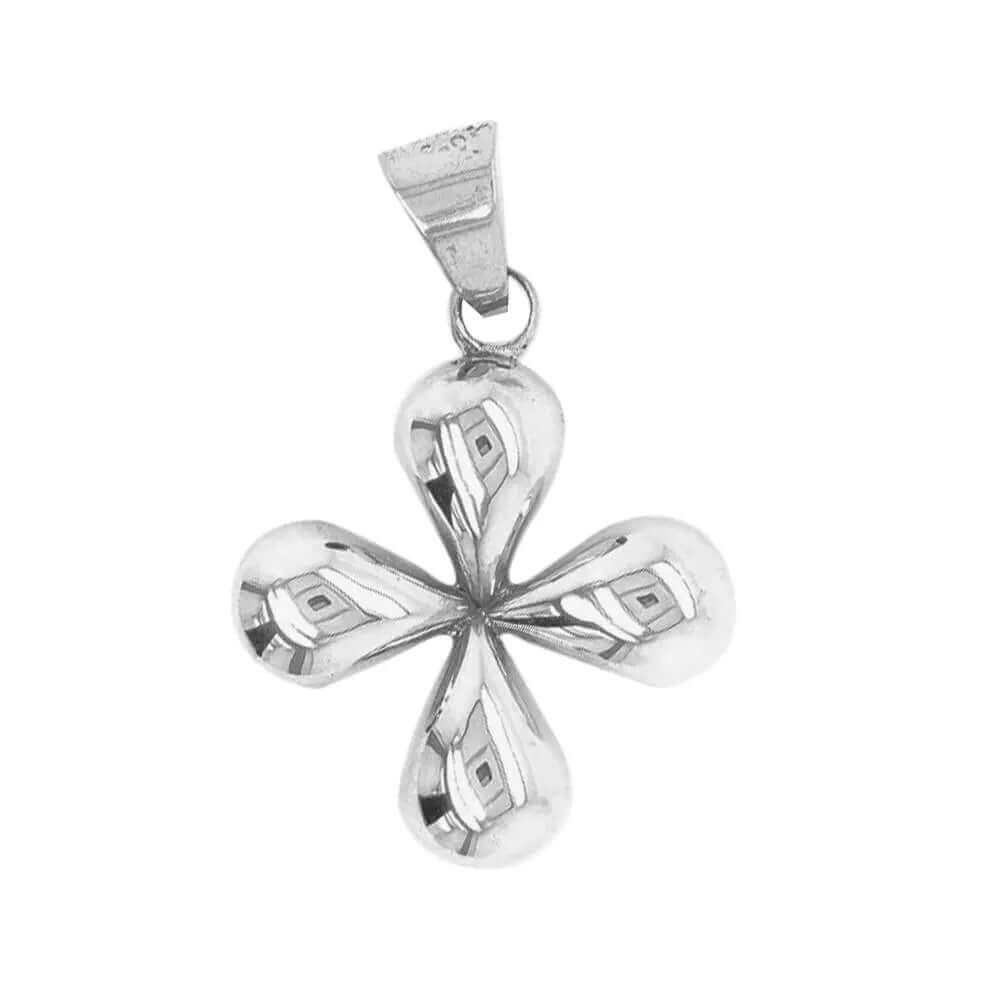 %product Clover Pendant in Silver Nueve Sterling