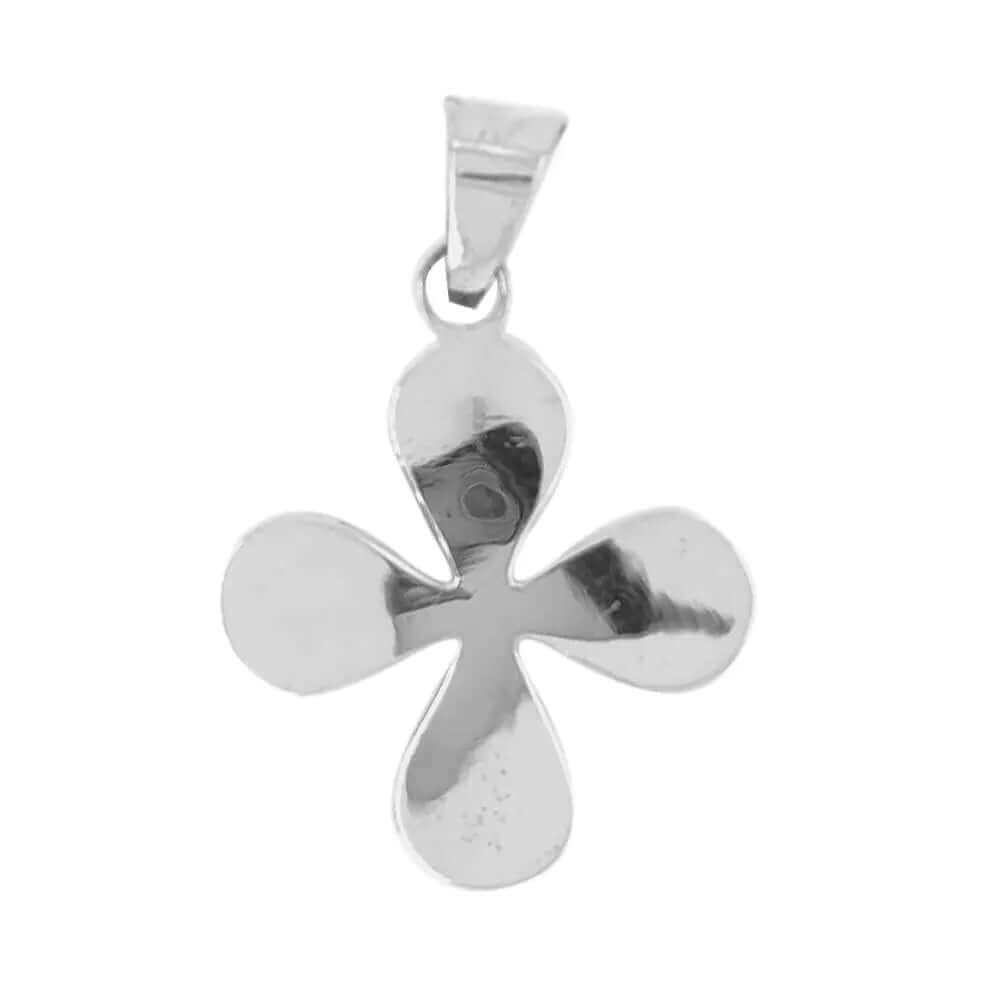 %product Clover Pendant in Silver Nueve Sterling