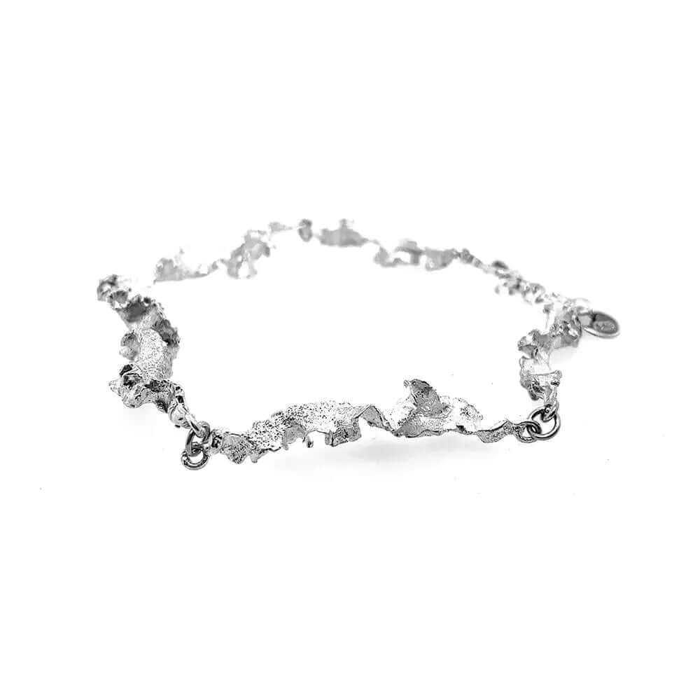 Crispy Flakes Silver Bracelet - Nueve Sterling
