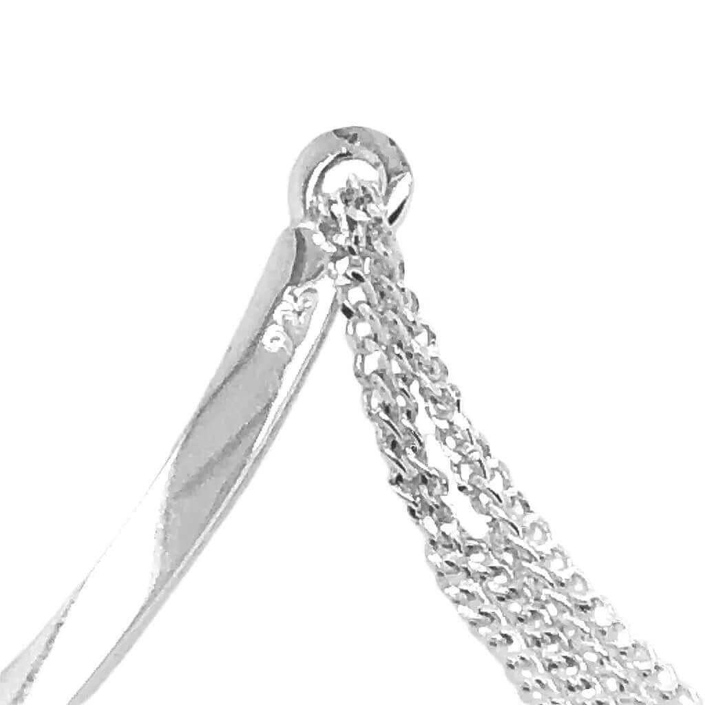 Delicate Silver Cruz Bracelet detail - Nueve Sterling