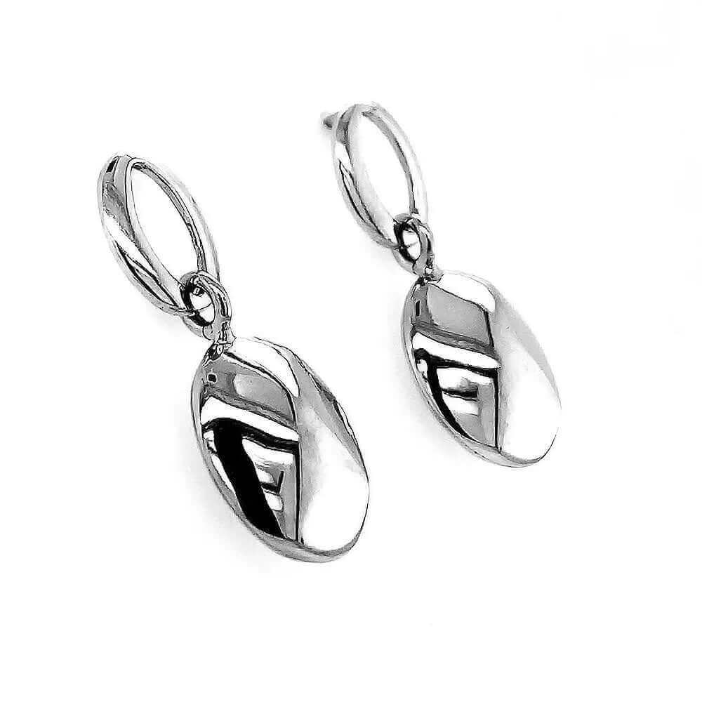 Dangling-Oval-Silver-Earrings-side