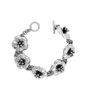 Flowers Silver Bracelet - Nueve Sterling