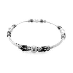 Four Points Silver Bangle - Nueve Sterling