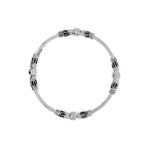 Four Points Silver Bangle top - Nueve Sterling