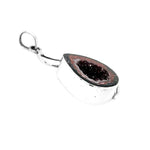 Geode Silver Pendant flat - Nueve Sterling