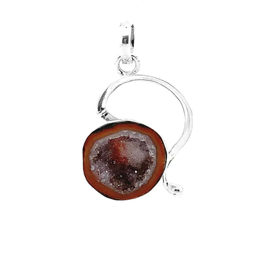 Geode Silver Pendant B- Nueve Sterling