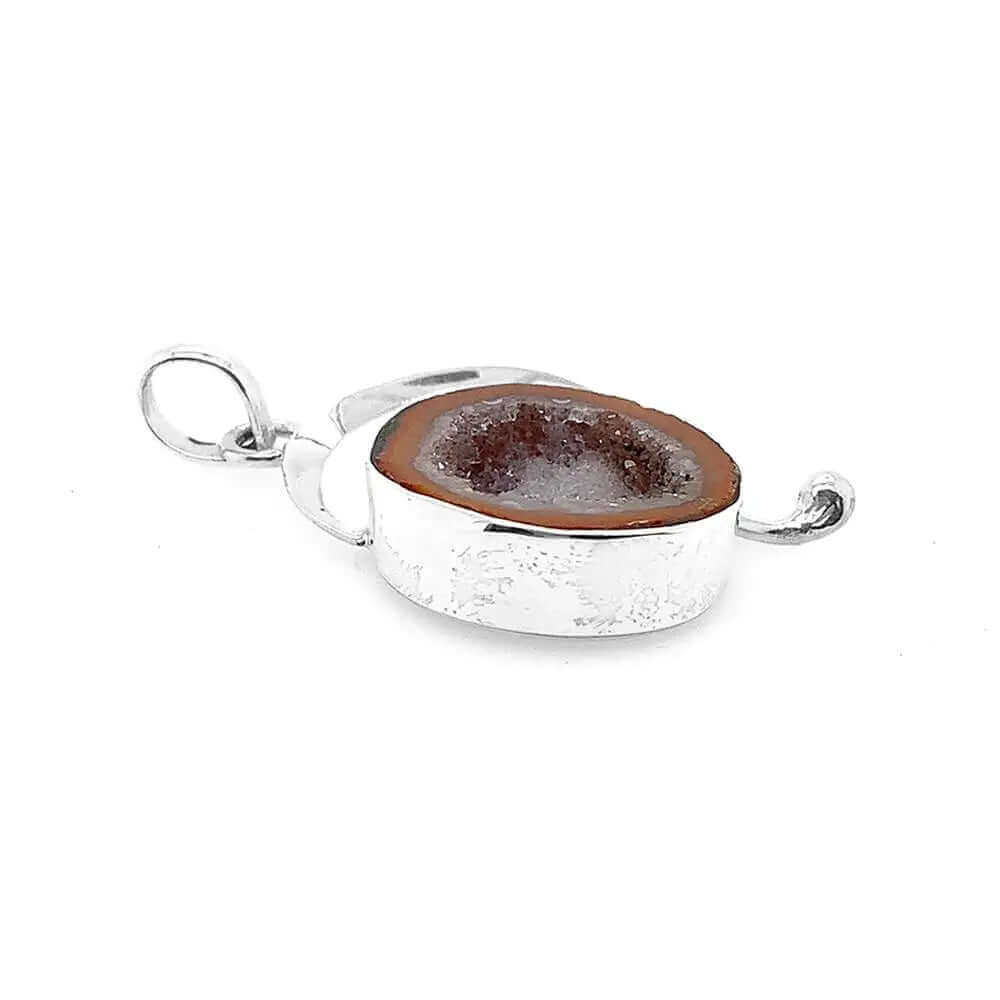 Geode Silver Pendant B flat - Nueve Sterling