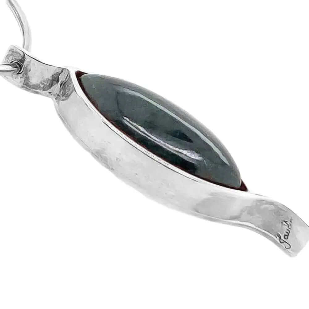 %product Guatemalan Jade Silver Pendant Nueve Sterling