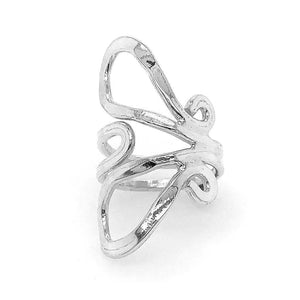 Half Butterfly Silver Ring - Nueve Sterling