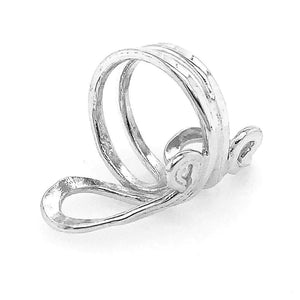 Half Butterfly Silver Ring back - Nueve Sterling