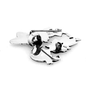 %product Hat Dance Skeleton Silver Pin Pendant Nueve Sterling