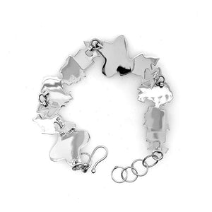 %product Hat Dance Skeletons Silver Bracelet Nueve Sterling