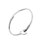 %product Horseshoe Bangle in Silver Nueve Sterling