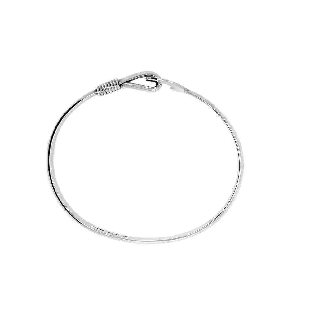 %product Horseshoe Bangle in Silver Nueve Sterling