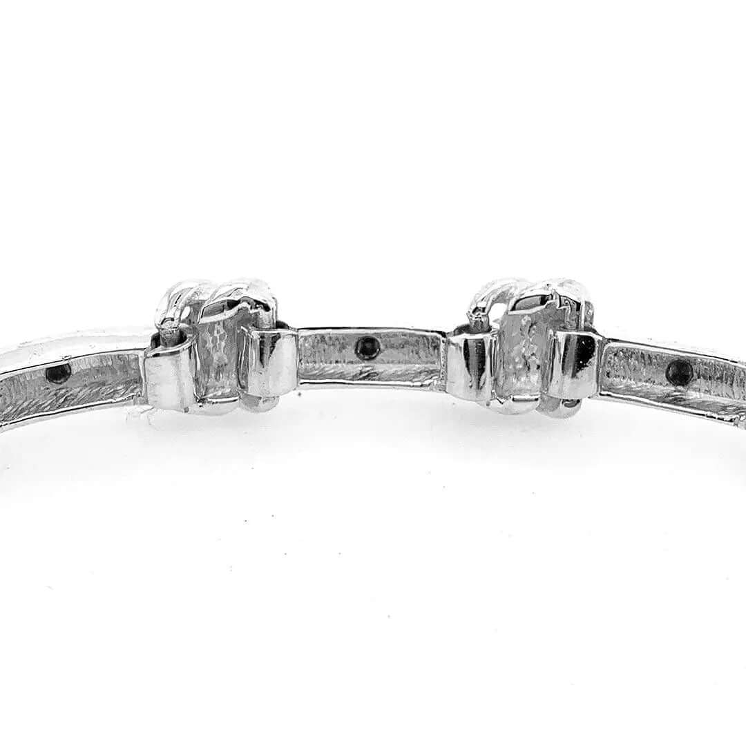 Knots Bracelet In Silver With Zirconia detail - Nueve Sterling