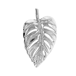 Leaf Pendant In Silver - Nueve Sterling