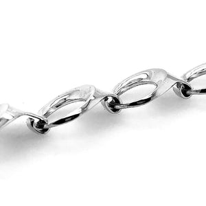 Linked Circles Bracelet In Silver detail - Nueve Sterling