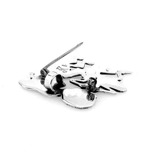 %product Matador Skeleton Silver Pin Pendant Nueve Sterling