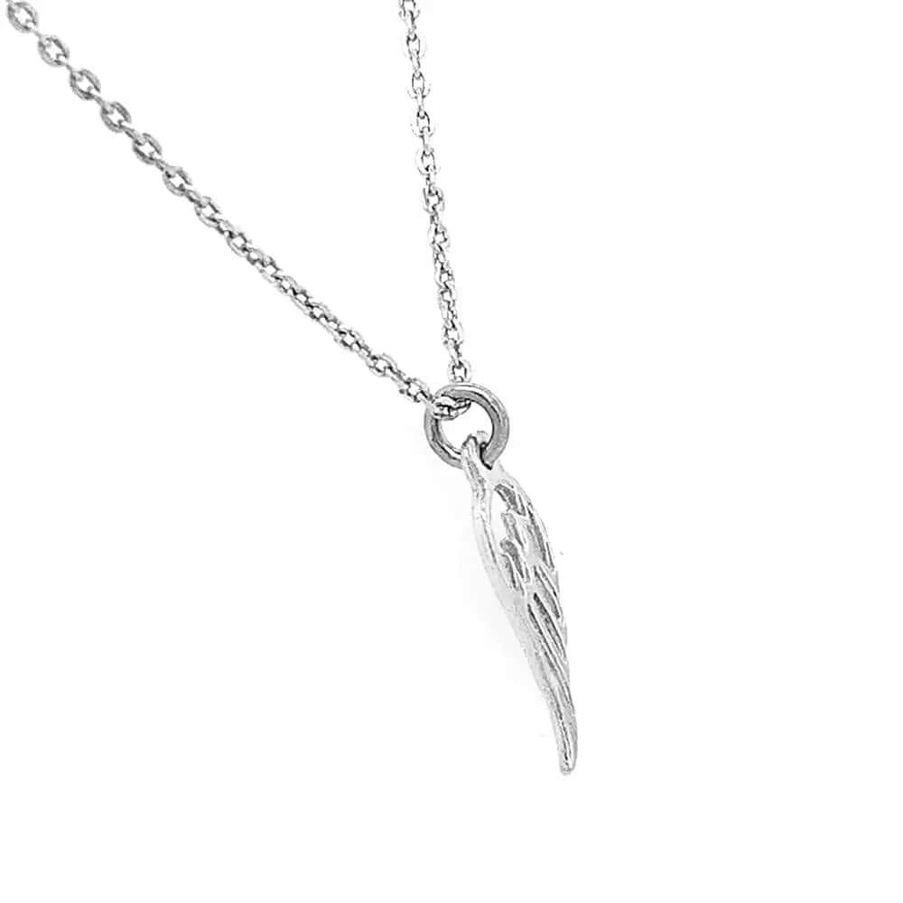 %product Mini Wing Pendant in Silver Nueve Sterling