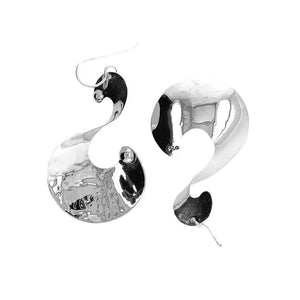 %product Modern S Earrings in Silver Nueve Sterling