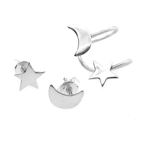 Moon-and-Star-Silver-Earrings-with-Ear-Cuff-top-Nueve-Sterling