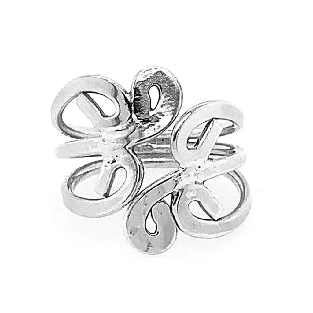 925 Floral Silver Ring, Adjustable Sterling Silver Ring, Flower Jewellery  Ring, Big Rings, Large Ring Silver -  Canada