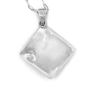 %product Onyx Textured Silver Pendant Nueve Sterling