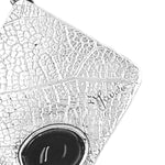 %product Onyx Textured Silver Pendant Nueve Sterling