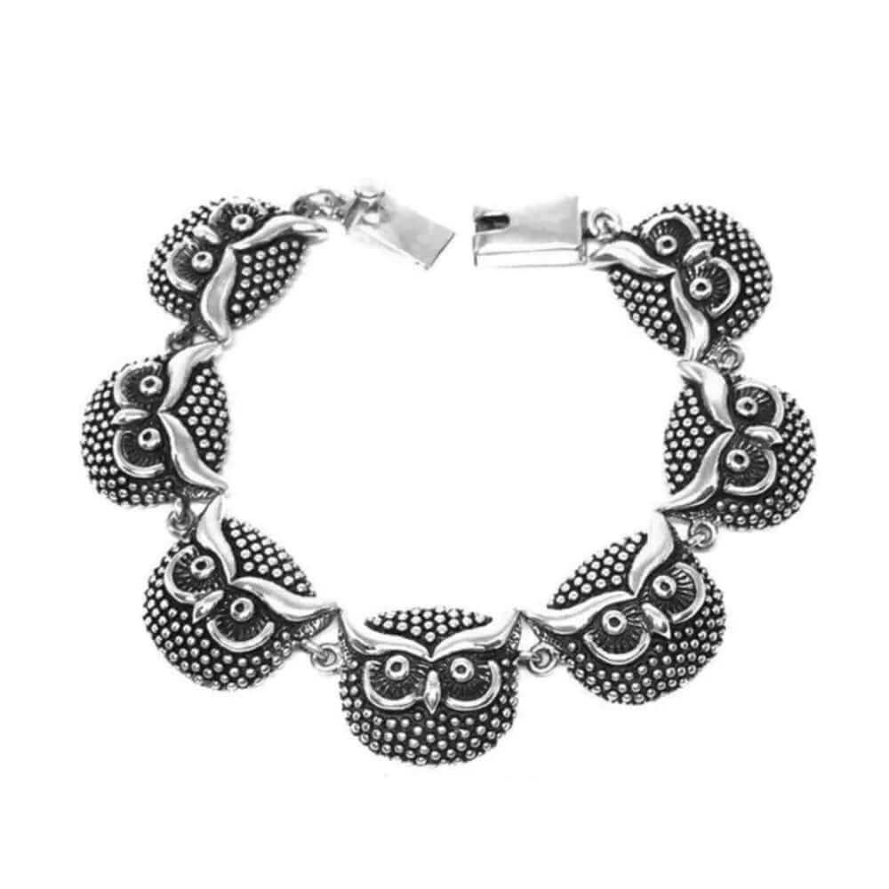 Owl Silver Bracelet Nueve Sterling