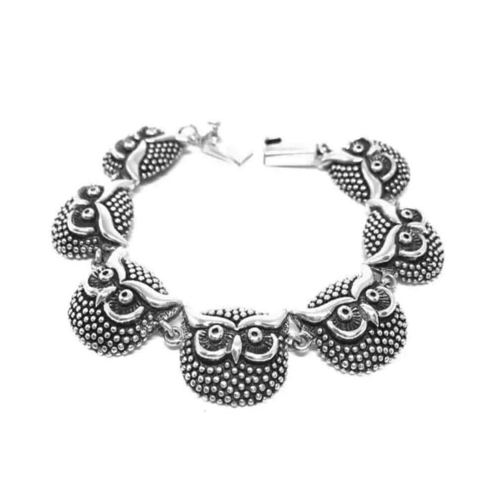 Owl Silver Bracelet Nueve Sterling