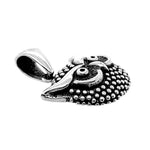 Owl Silver Pendant flat - Nueve Sterling