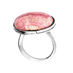 %product Rhodochrosite Silver Ring Nueve Sterling