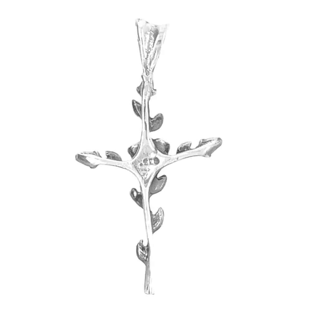 Rose Silver Cross back - Nueve Sterling