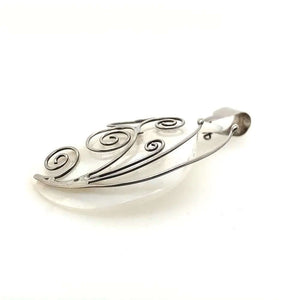 Seashell Silver Pendant other side - Nueve Sterling