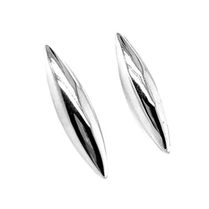 Seed Silver Earrings side - Nueve Sterling