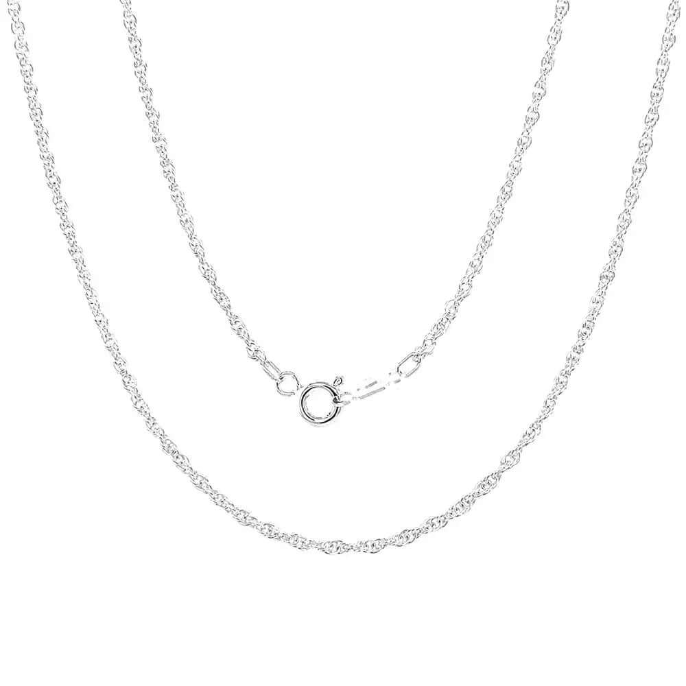 Thin Rope Silver Chain - Nueve Sterling